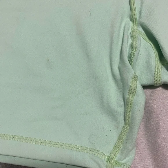 Green lululemon biker shorts, size 10 - Picture 4 of 4